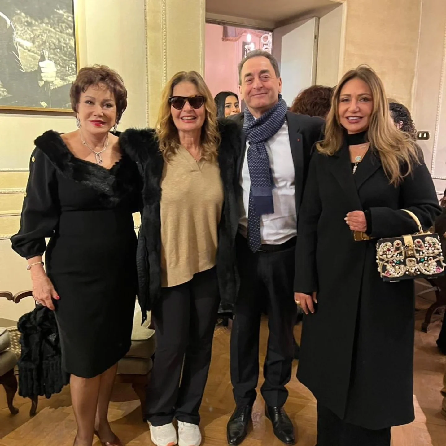 يسرا وليلي علوي ولبلبة وخالد النبوي يحتفلون بمئوية يوسف شاهين 