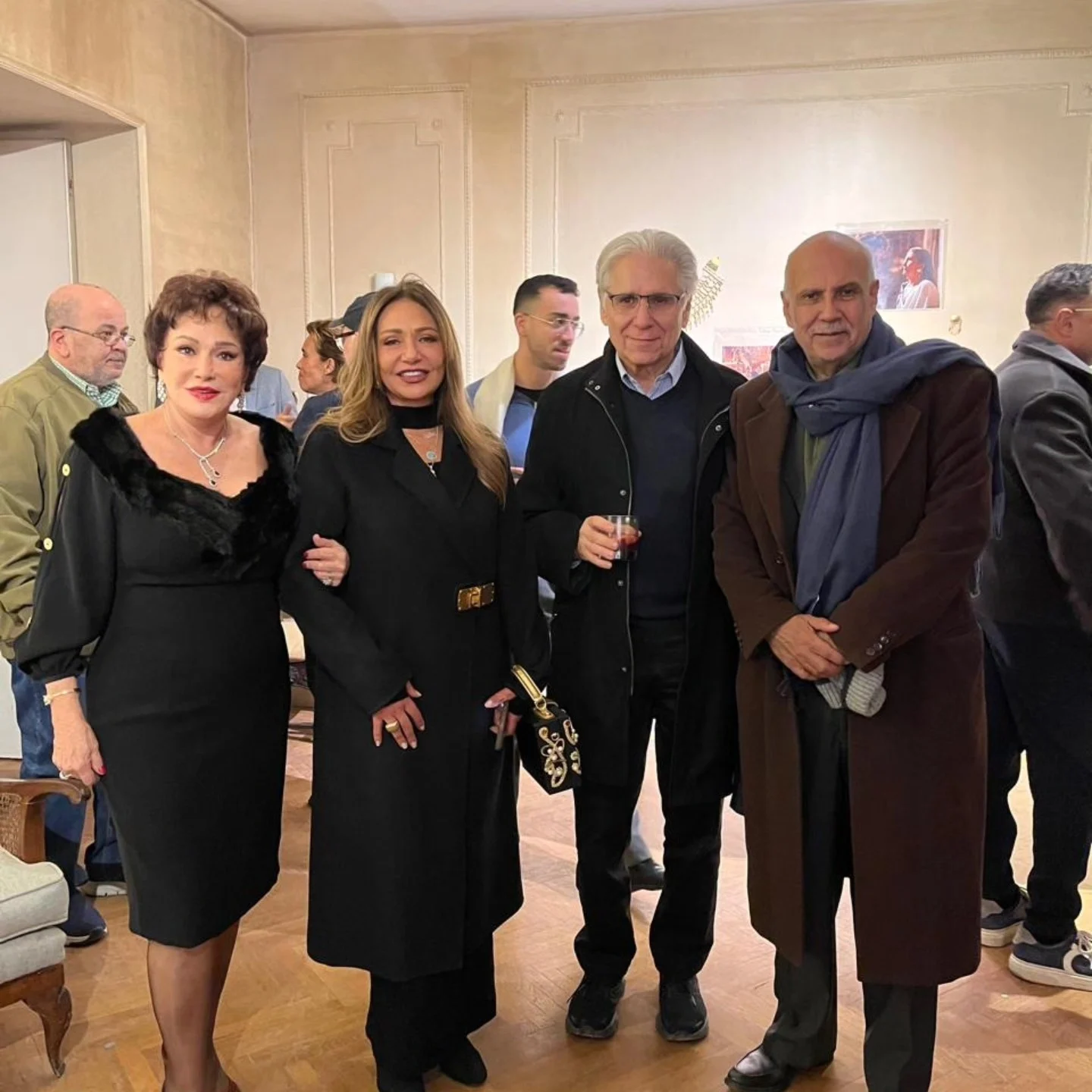 يسرا وليلي علوي ولبلبة وخالد النبوي يحتفلون بمئوية يوسف شاهين 