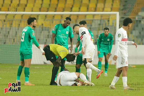 وقوع لاعب الزمالك وقوع لاعب الزمالك