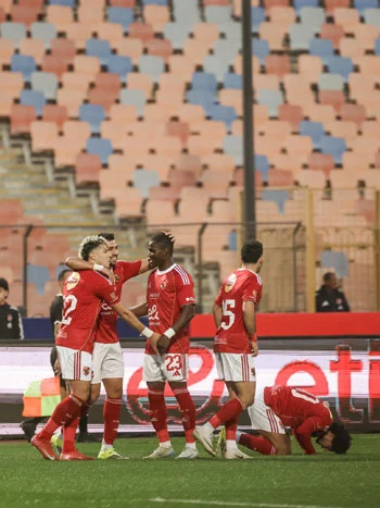 احتفال لاعبى الأهلى