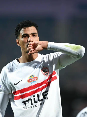 احتفال حسام عبد المجيد بالهدف