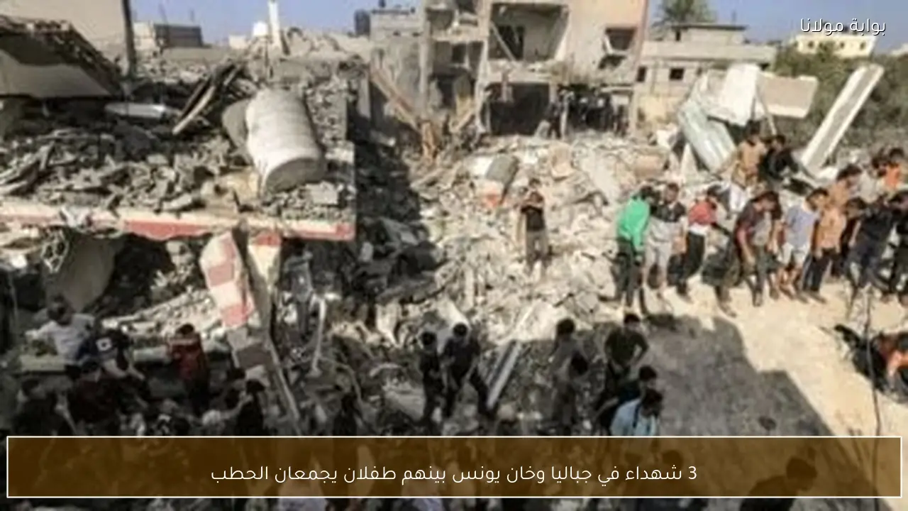 3 شهداء في جباليا وخان يونس بينهم طفلان يجمعان الحطب