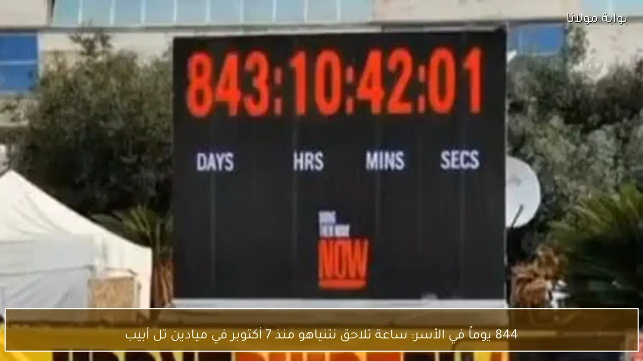 844 يوماً في الأسر: ساعة تلاحق نتنياهو منذ 7 أكتوبر في ميادين تل أبيب