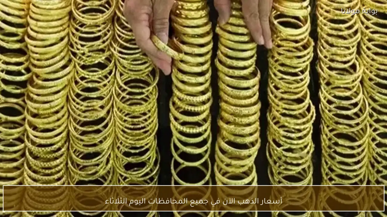 أسعار الذهب الآن في جميع المحافظات اليوم الثلاثاء