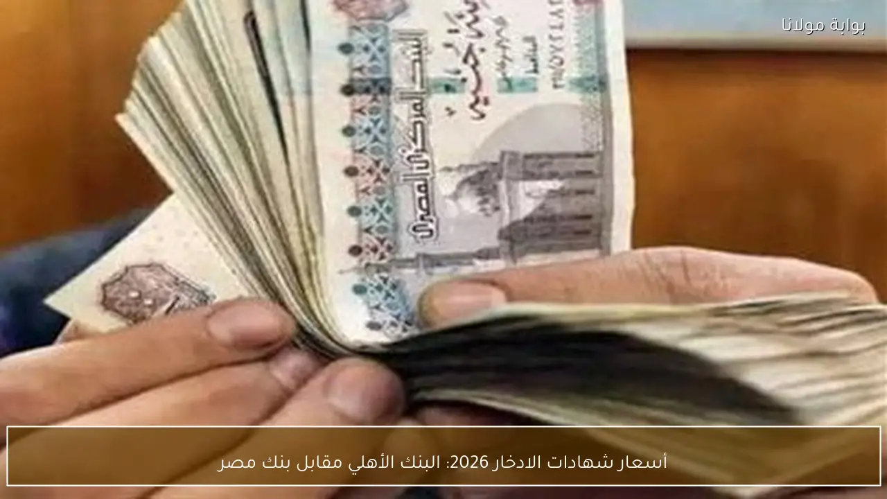 أسعار شهادات الادخار 2026: البنك الأهلي مقابل بنك مصر