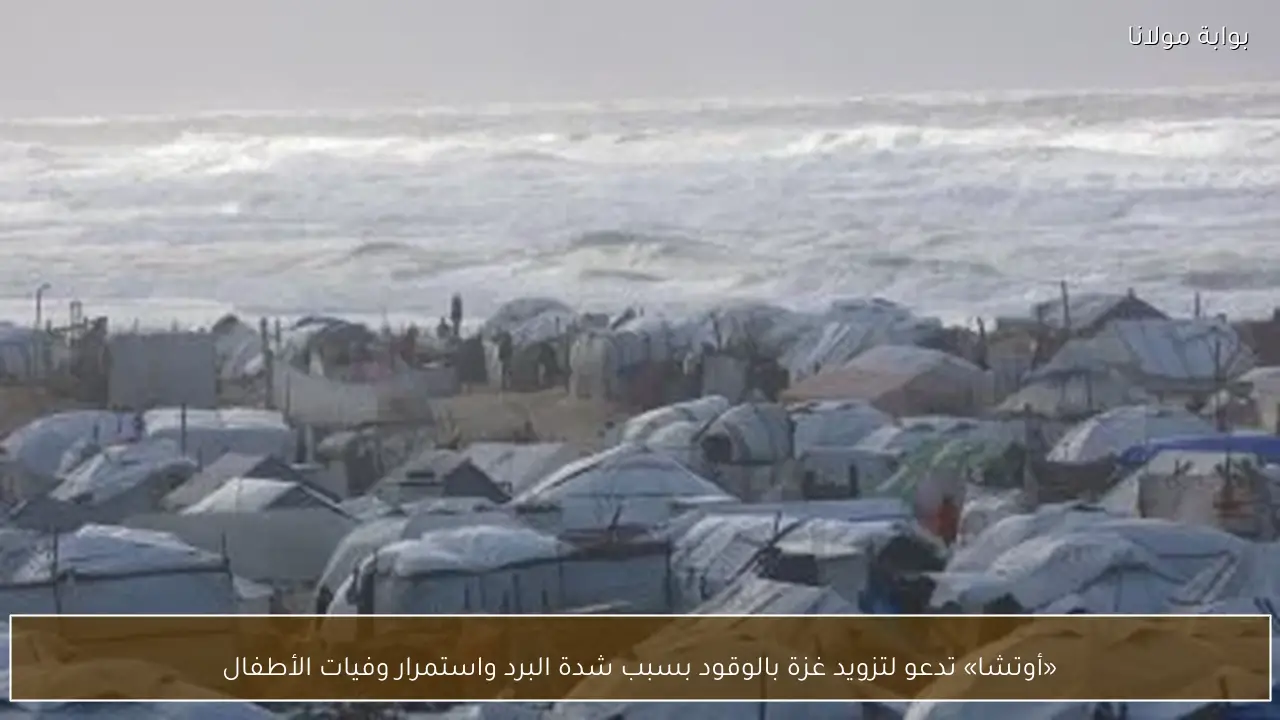 «أوتشا» تدعو لتزويد غزة بالوقود بسبب شدة البرد واستمرار وفيات الأطفال