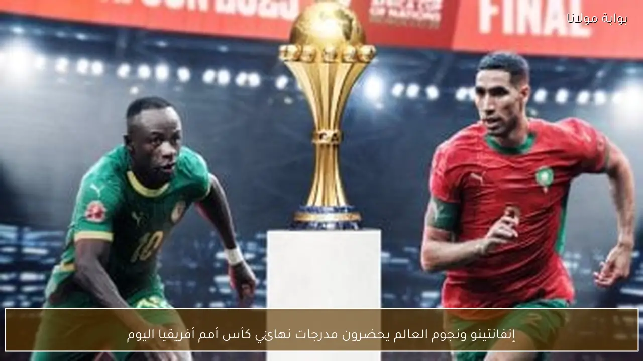 إنفانتينو ونجوم العالم يحضرون مدرجات نهائي كأس أمم أفريقيا اليوم
