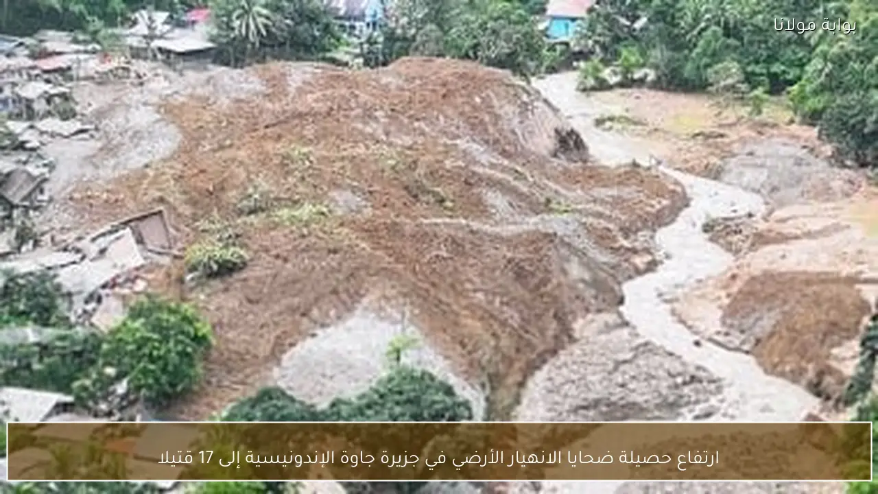 ارتفاع حصيلة ضحايا الانهيار الأرضي في جزيرة جاوة الإندونيسية إلى 17 قتيلا