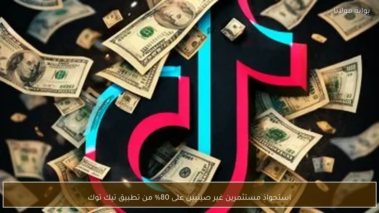 استحواذ مستثمرين غير صينيين على 80% من تطبيق تيك توك