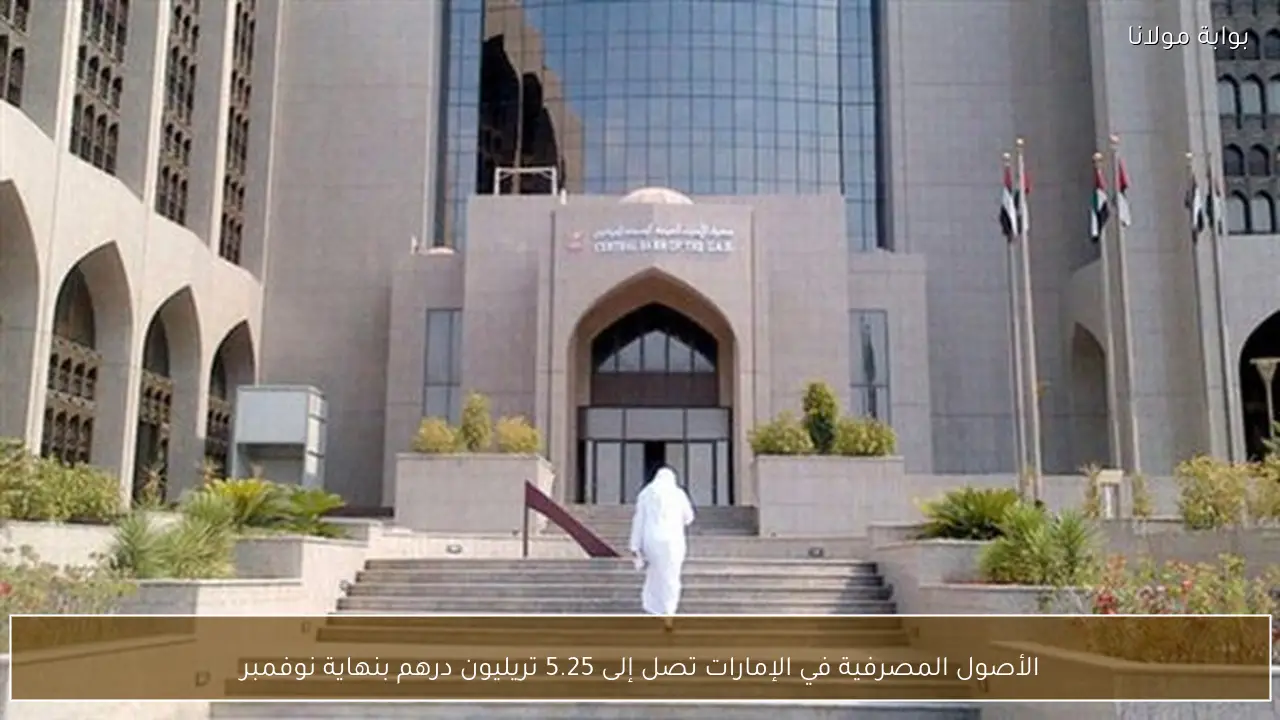 الأصول المصرفية في الإمارات تصل إلى 5.25 تريليون درهم بنهاية نوفمبر
