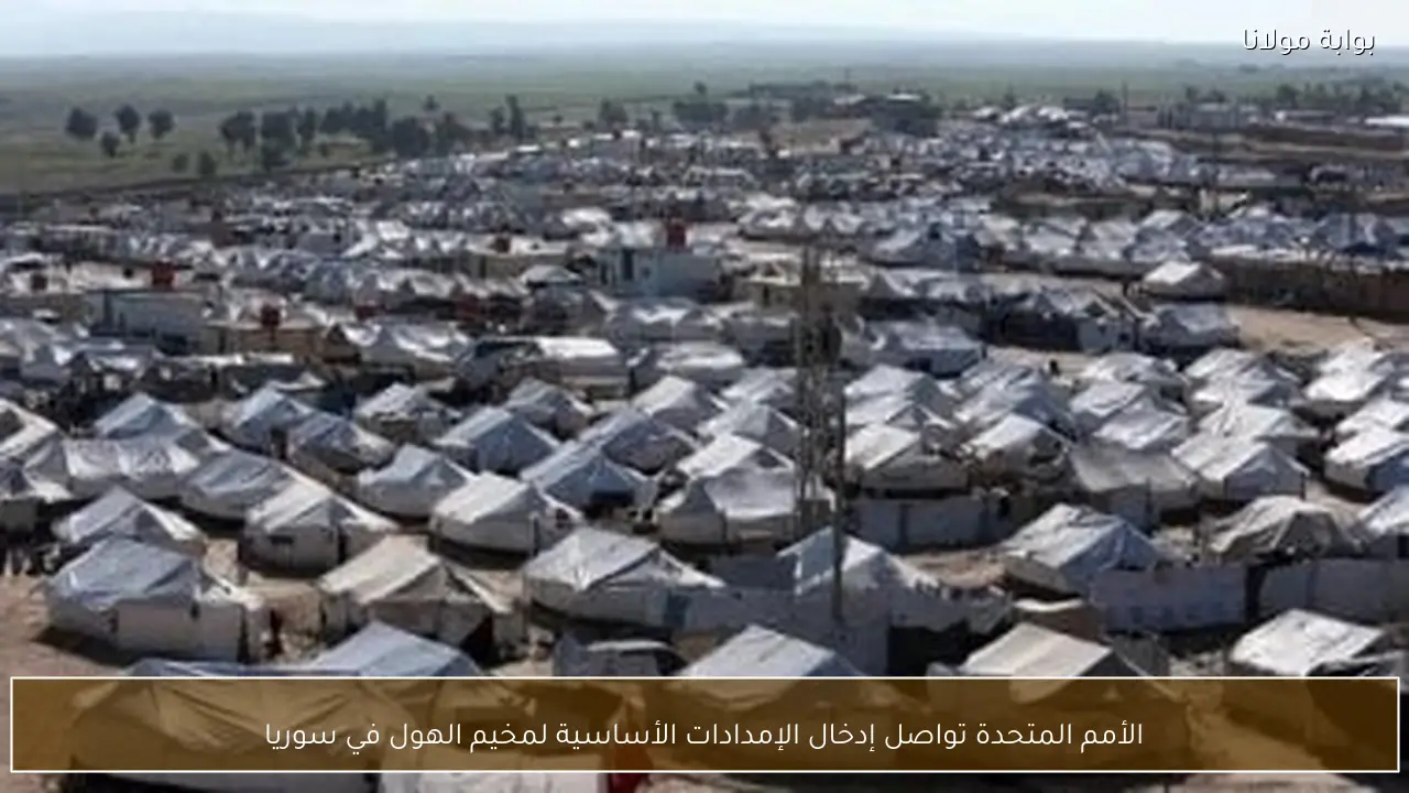 الأمم المتحدة تواصل إدخال الإمدادات الأساسية لمخيم الهول في سوريا