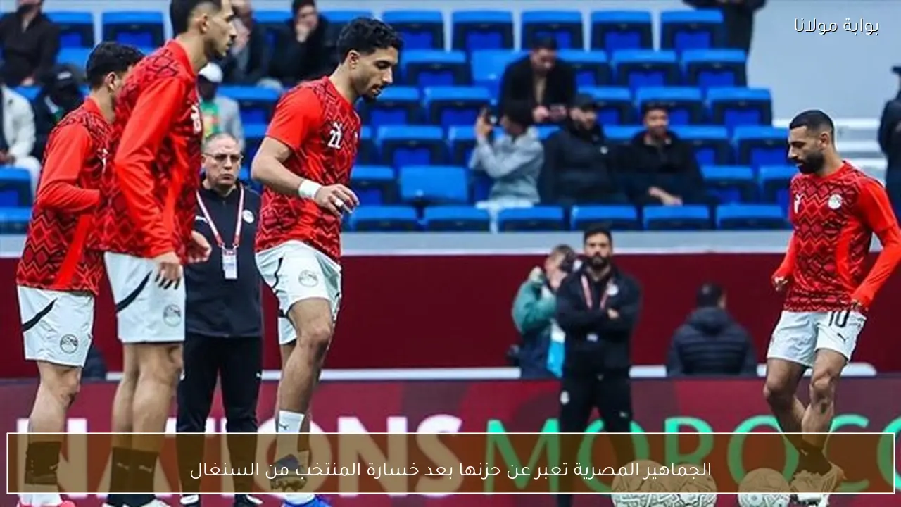 الجماهير المصرية تعبر عن حزنها بعد خسارة المنتخب من السنغال