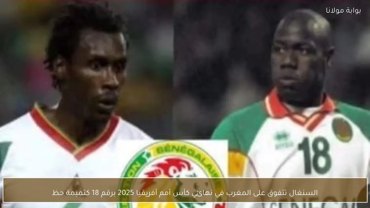 السنغال تتفوق على المغرب في نهائي كأس أمم أفريقيا 2025 برقم 18 كتميمة حظ