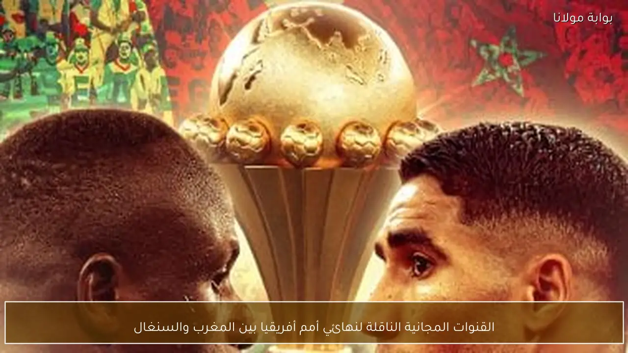 القنوات المجانية الناقلة لنهائي أمم أفريقيا بين المغرب والسنغال