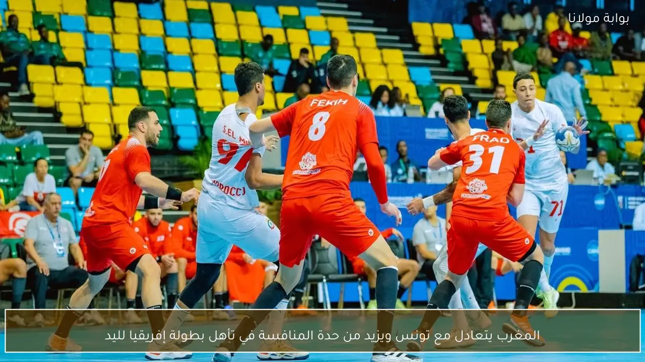 المغرب يتعادل مع تونس ويزيد من حدة المنافسة في تأهل بطولة إفريقيا لليد