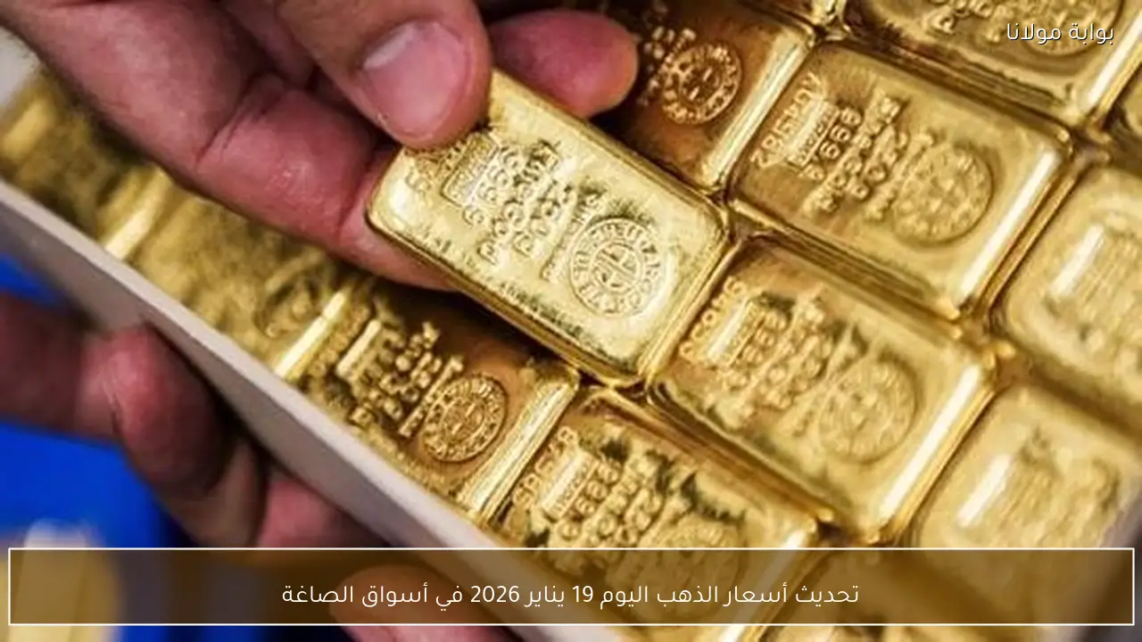 تحديث أسعار الذهب اليوم 19 يناير 2026 في أسواق الصاغة
