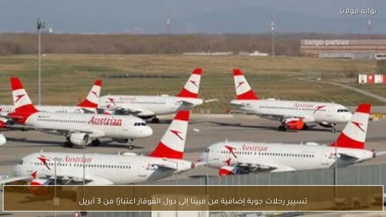 تسيير رحلات جوية إضافية من فيينا إلى دول القوقاز اعتبارًا من 3 أبريل