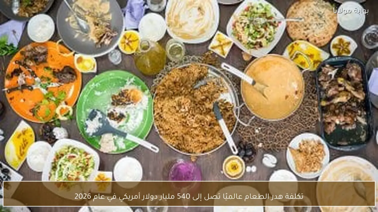 تكلفة هدر الطعام عالميًا تصل إلى 540 مليار دولار أمريكي في عام 2026