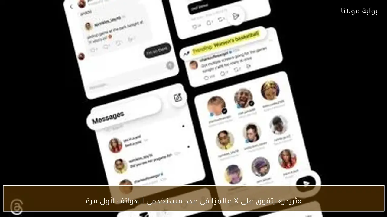«ثريدز» يتفوق على X عالميًا في عدد مستخدمي الهواتف لأول مرة