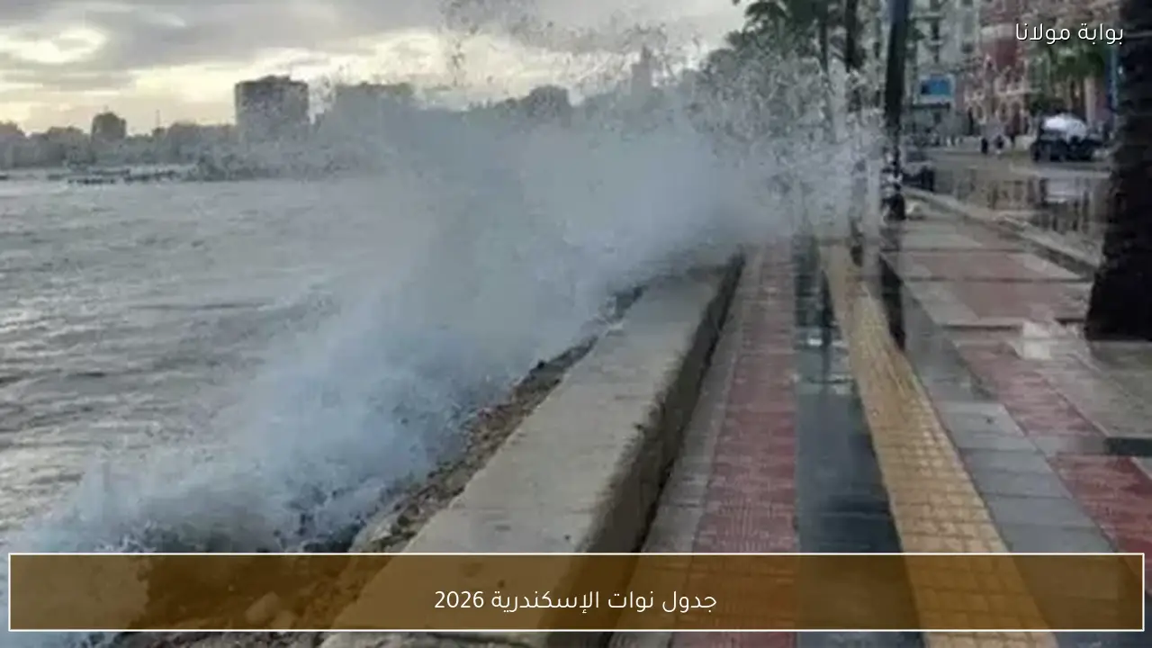 جدول نوات الإسكندرية 2026