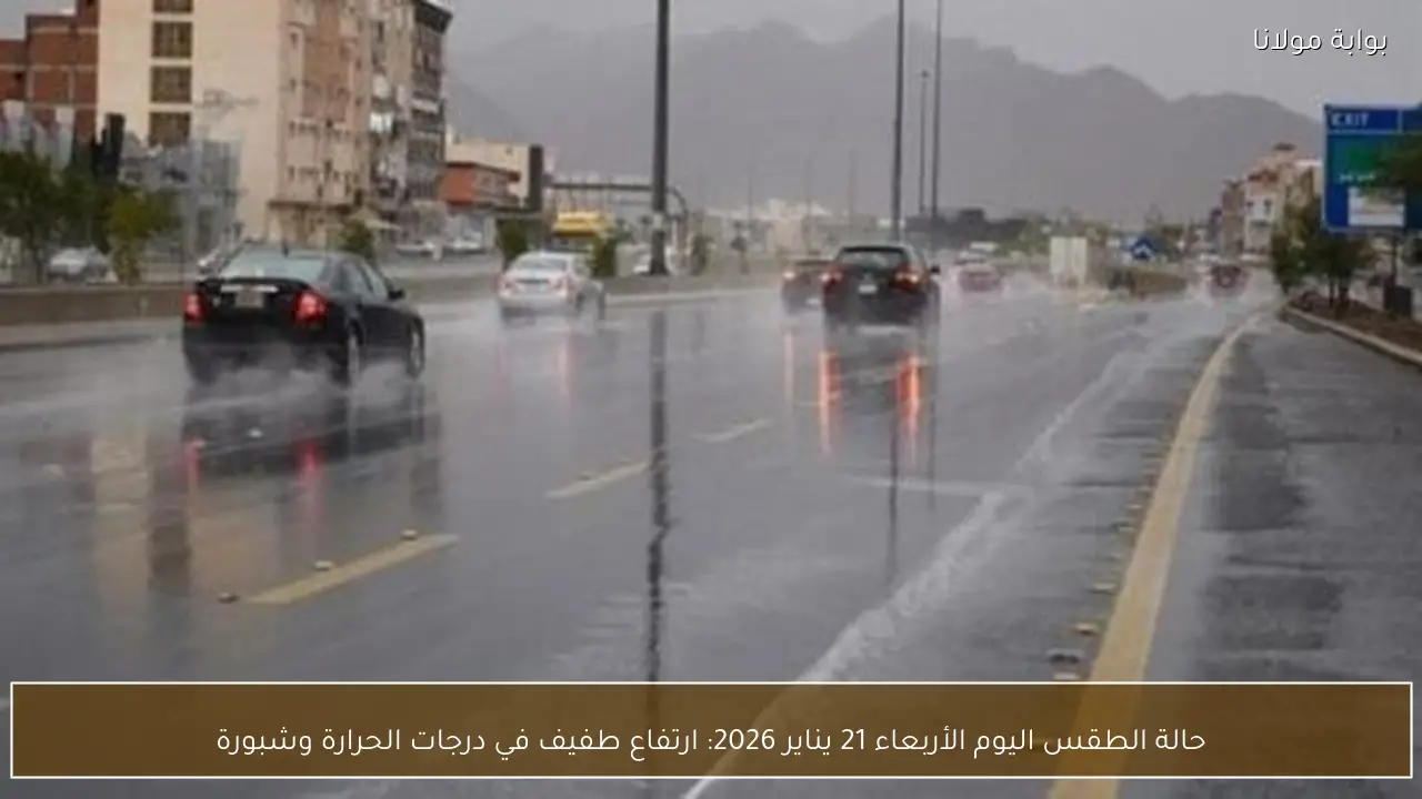 حالة الطقس اليوم الأربعاء 21 يناير 2026: ارتفاع طفيف في درجات الحرارة وشبورة
