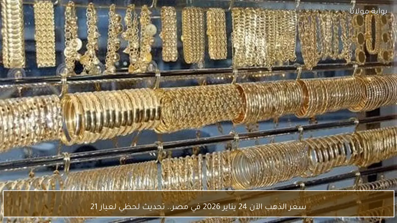 سعر الذهب الآن 24 يناير 2026 في مصر.. تحديث لحظي لعيار 21