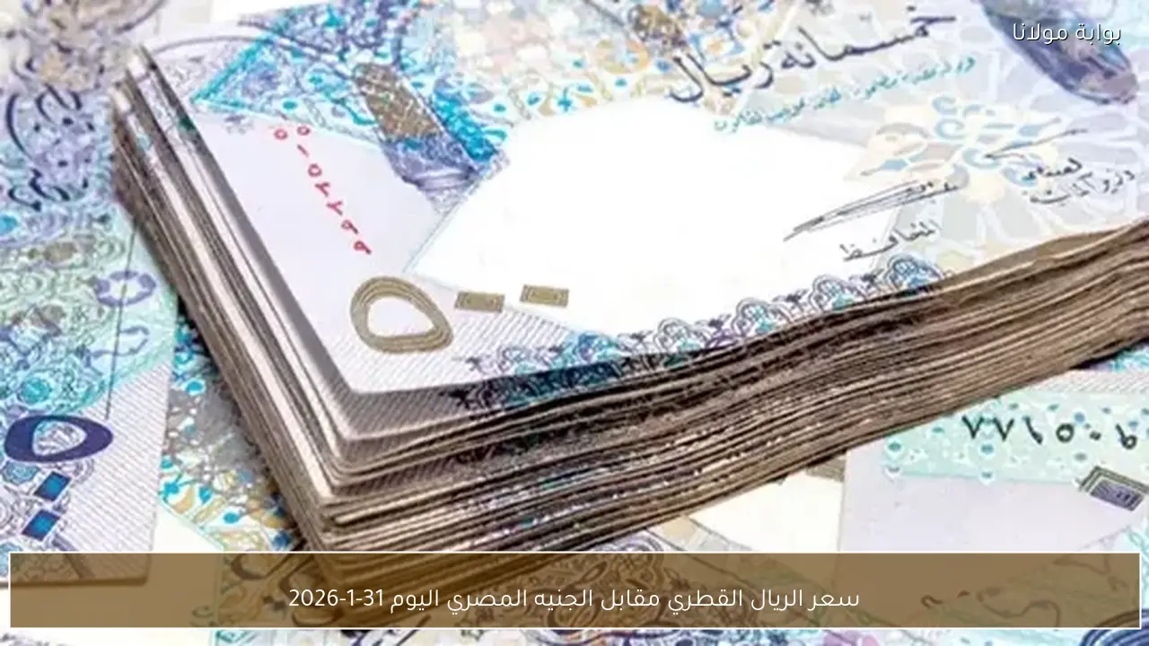 سعر الريال القطري مقابل الجنيه المصري اليوم 31-1-2026