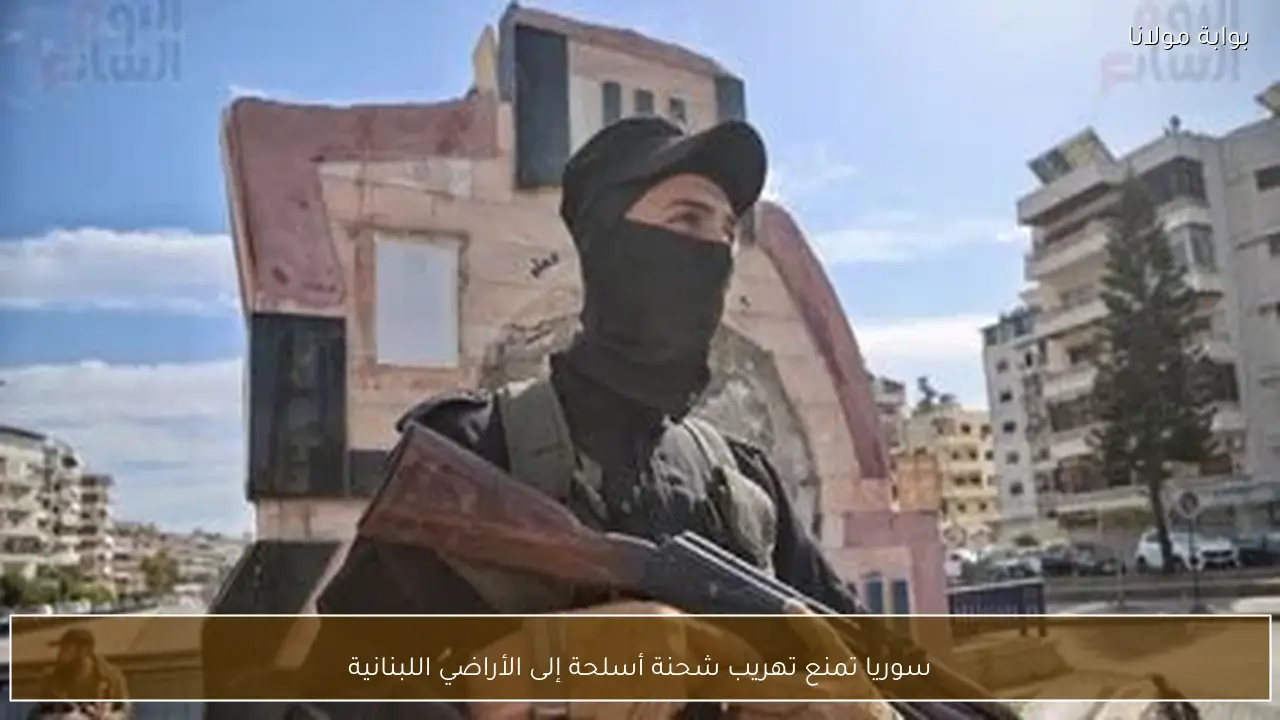 سوريا تمنع تهريب شحنة أسلحة إلى الأراضي اللبنانية