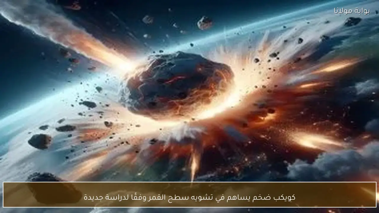 كويكب ضخم يساهم في تشويه سطح القمر وفقًا لدراسة جديدة