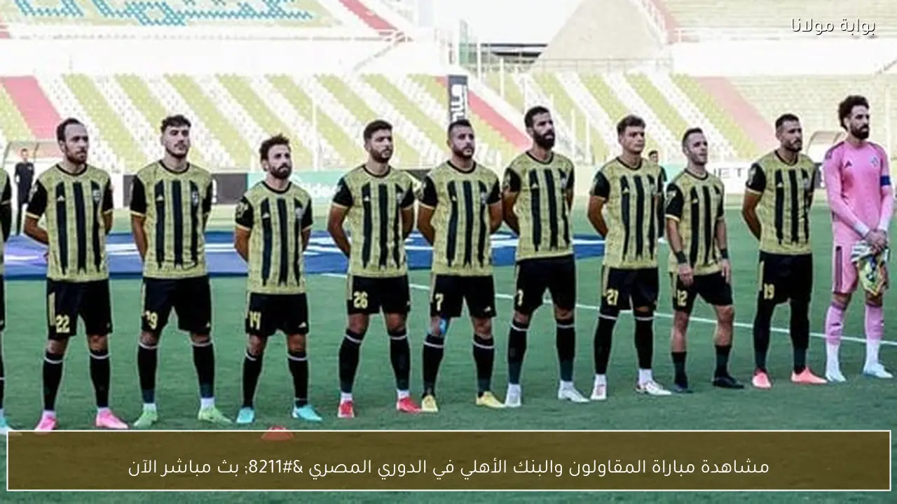 مشاهدة مباراة المقاولون والبنك الأهلي في الدوري المصري – بث مباشر الآن