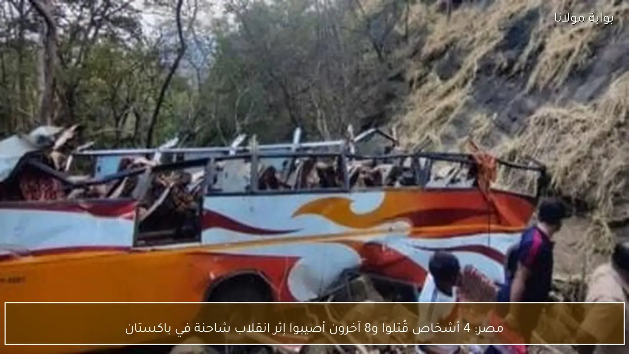 مصر: 4 أشخاص قُتلوا و8 آخرون أصيبوا إثر انقلاب شاحنة في باكستان