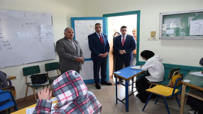 محافظ الفيوم يتفقد عدداً من لجان امتحانات الشهادة الإعدادية 2026