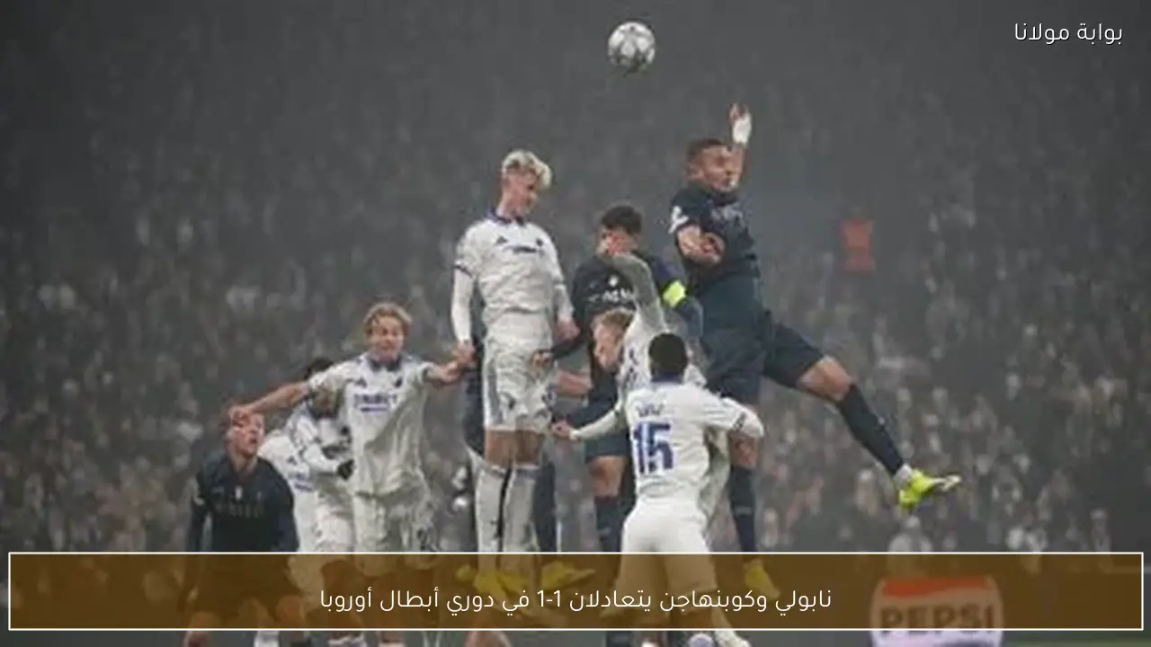 نابولي وكوبنهاجن يتعادلان 1-1 في دوري أبطال أوروبا