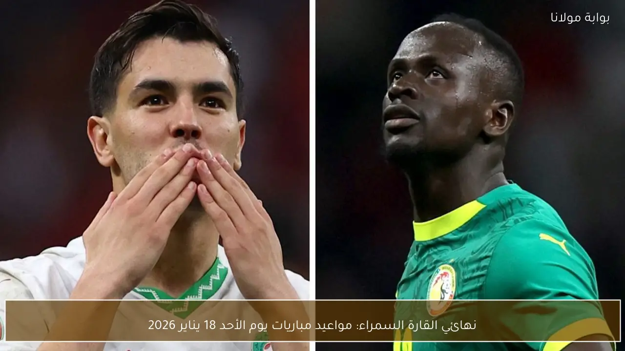 نهائي القارة السمراء: مواعيد مباريات يوم الأحد 18 يناير 2026