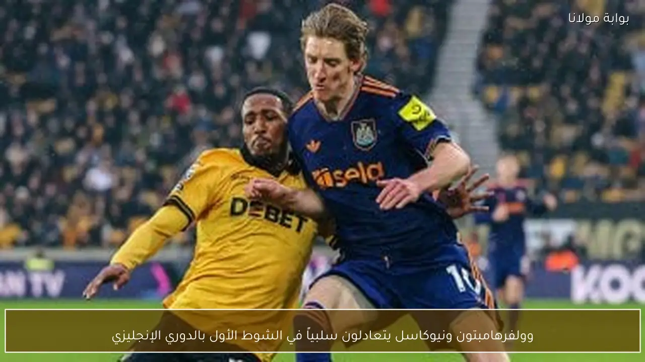 وولفرهامبتون ونيوكاسل يتعادلون سلبياً في الشوط الأول بالدوري الإنجليزي