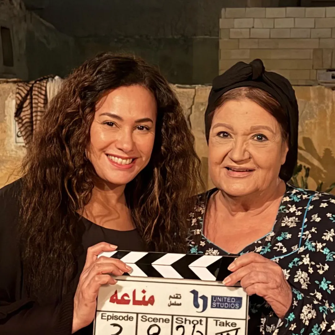 ميمي جمال وهند صبري من كواليس مناعة