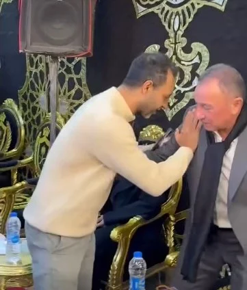 أحمد مرتضى والخطيب فى العزاء