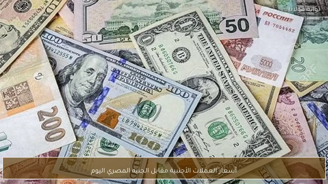أسعار العملات الأجنبية مقابل الجنيه المصري اليوم