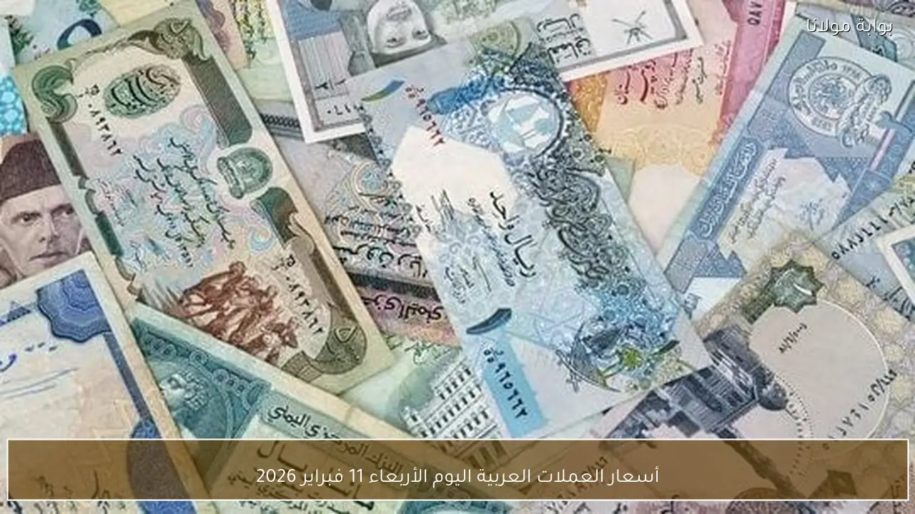 أسعار العملات العربية اليوم الأربعاء 11 فبراير 2026