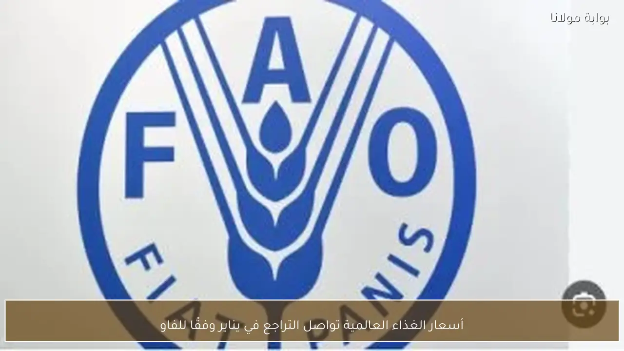 أسعار الغذاء العالمية تواصل التراجع في يناير وفقًا للفاو