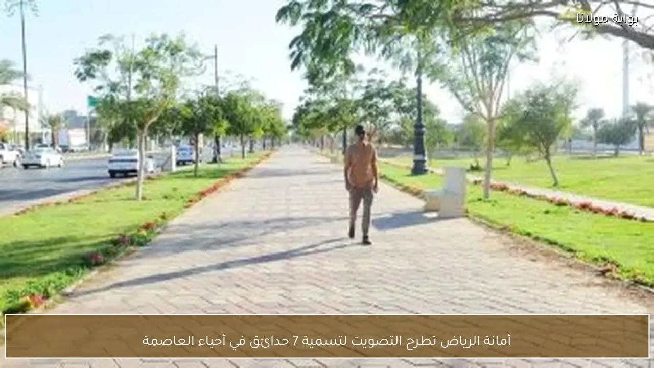 أمانة الرياض تطرح التصويت لتسمية 7 حدائق في أحياء العاصمة