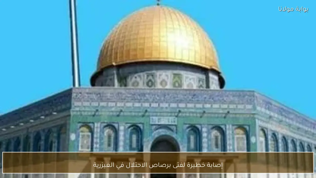 إصابة خطيرة لفتى برصاص الاحتلال في العيزرية