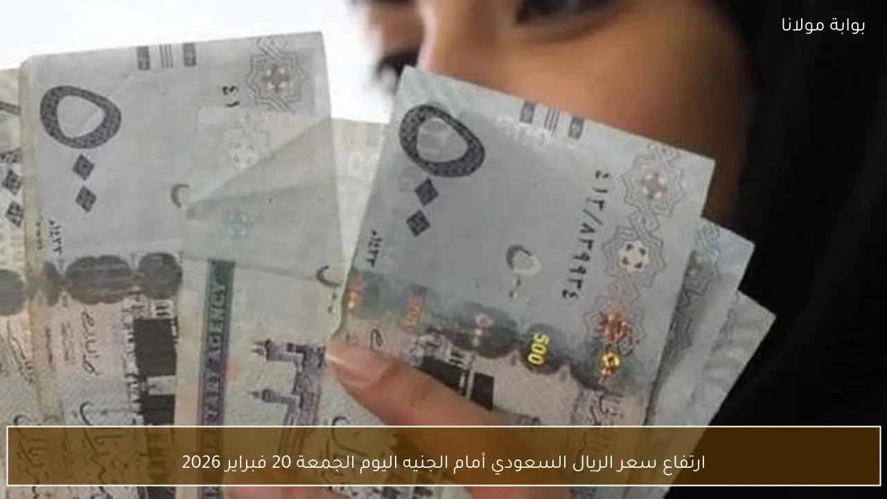 ارتفاع سعر الريال السعودي أمام الجنيه اليوم الجمعة 20 فبراير 2026