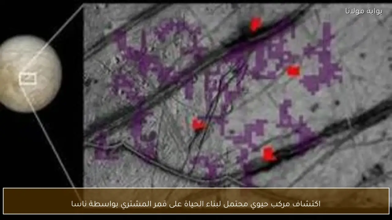 اكتشاف مركب حيوي محتمل لبناء الحياة على قمر المشتري بواسطة ناسا