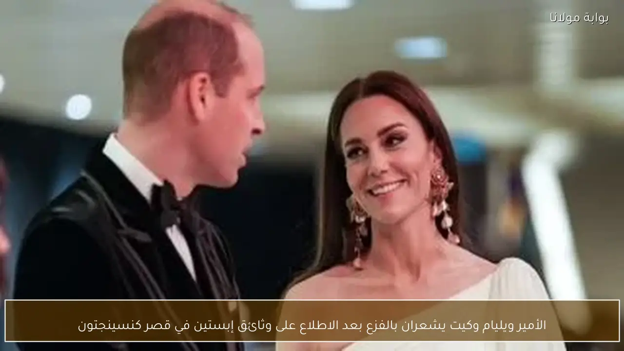 الأمير ويليام وكيت يشعران بالفزع بعد الاطلاع على وثائق إبستين في قصر كنسينجتون