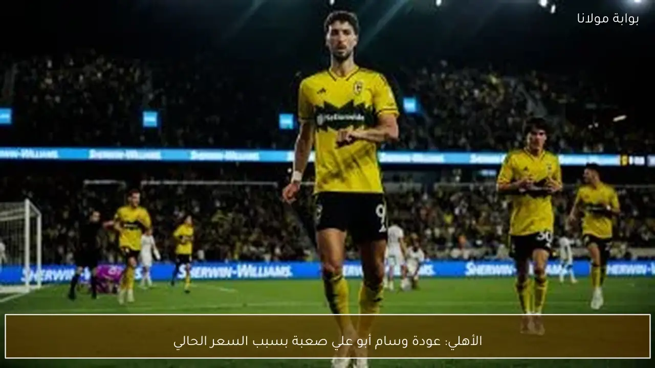 الأهلي: عودة وسام أبو علي صعبة بسبب السعر الحالي