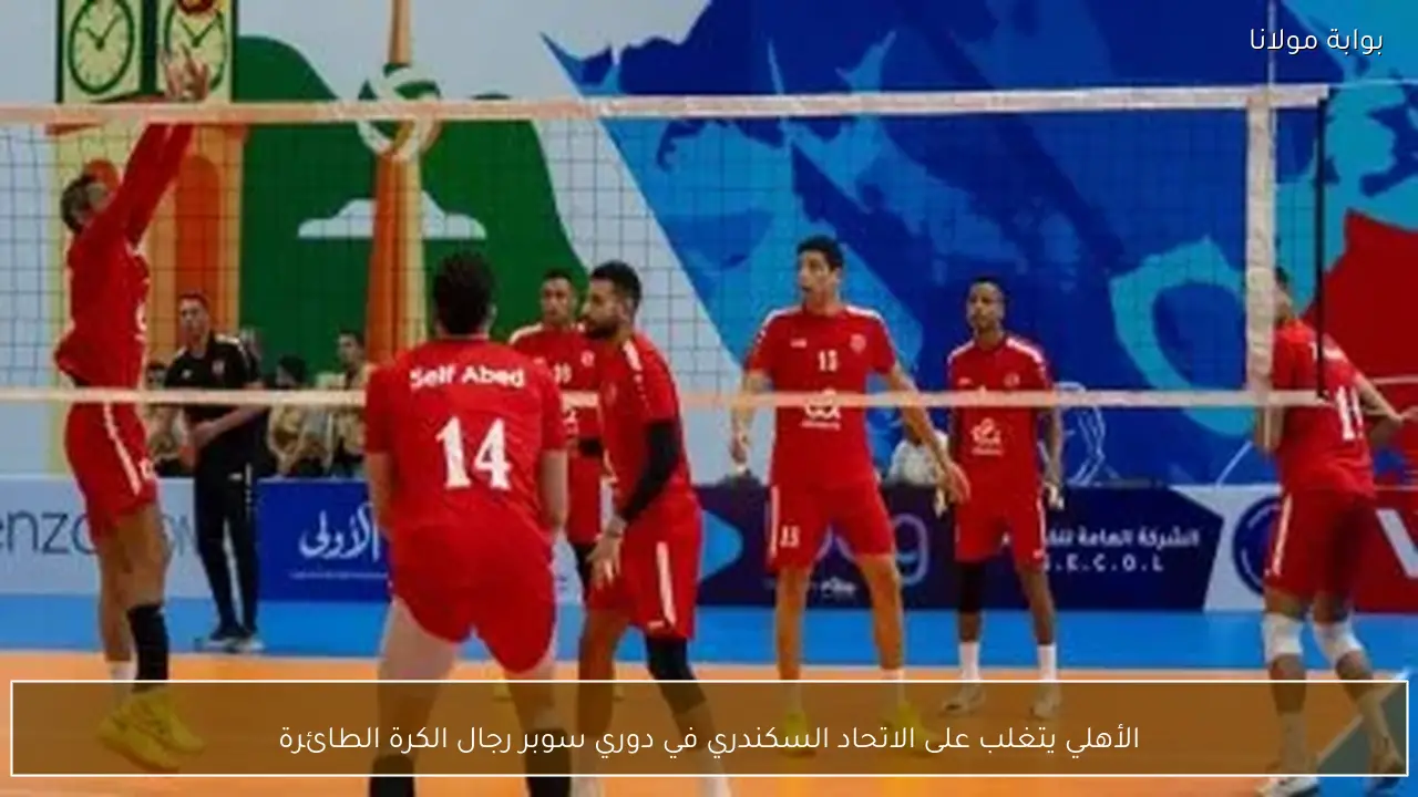 الأهلي يتغلب على الاتحاد السكندري في دوري سوبر رجال الكرة الطائرة