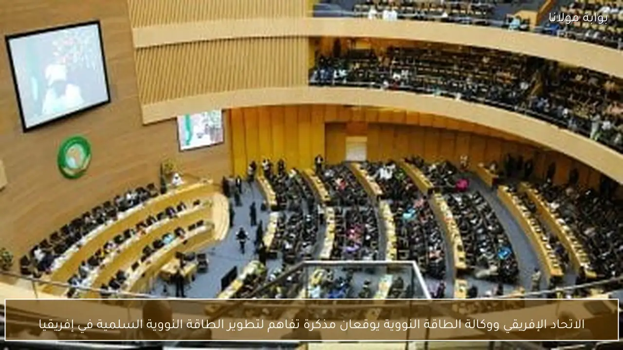 الاتحاد الإفريقي ووكالة الطاقة النووية يوقعان مذكرة تفاهم لتطوير الطاقة النووية السلمية في إفريقيا