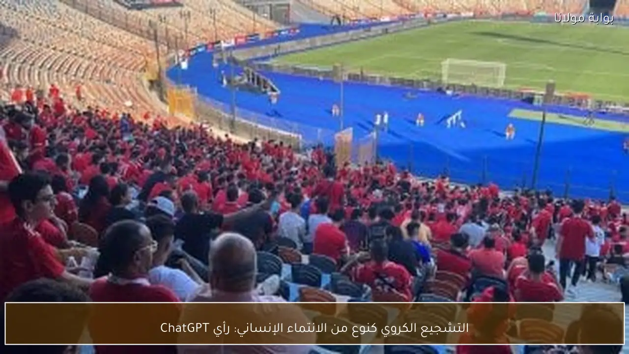 التشجيع الكروي كنوع من الانتماء الإنساني: رأي ChatGPT