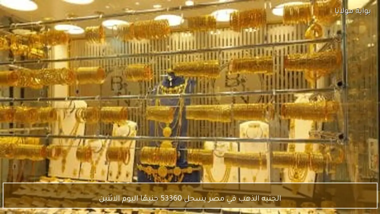 الجنيه الذهب في مصر يسجل 53360 جنيهًا اليوم الاثنين